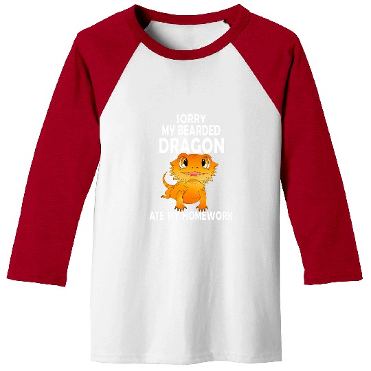 Bearded Dragon Funny lizard Pagona Cute Reptiles Pet Joke 1 Baseball Tees
