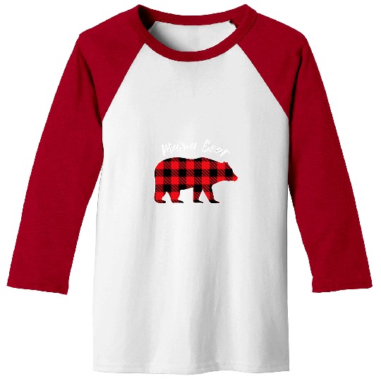 Bear Pet New 2025 MAMA BEAR flannel Red Plaid Pajama mama bear Baseball Tees