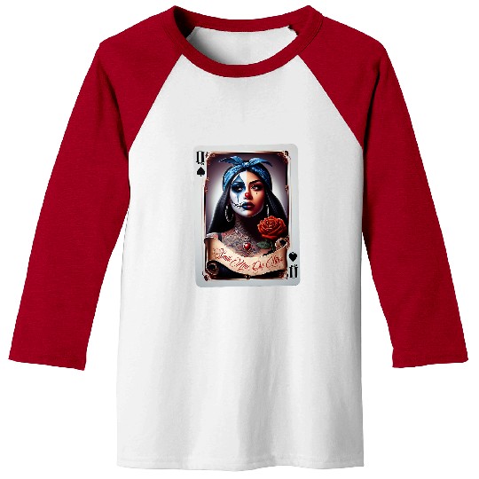 SMILE NOW CRY LATER Camisa Chicana Chicano Tattoo Art Clown Baseball Tees
