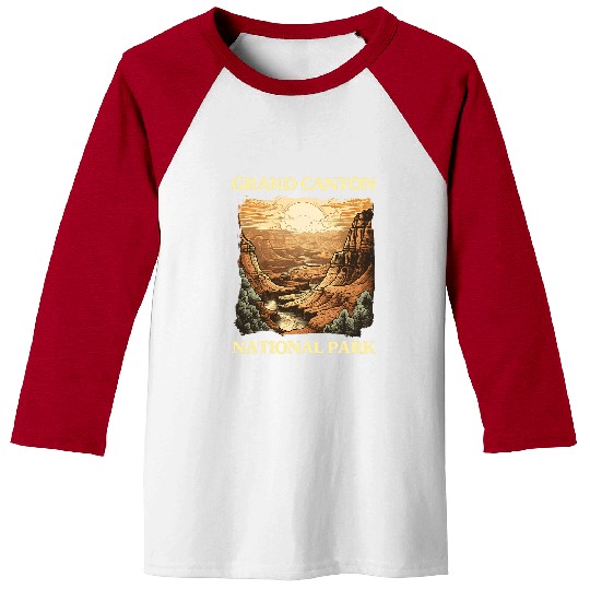 Grand Canyon Adventure Nature Lover Hiking Sunset Graphic 1 Baseball Tees