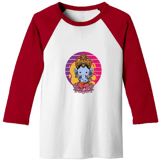 Elephant Pet Ganesh Elephant Hindu God Ganesha Kawai Lord Ganesha Baseball Tees