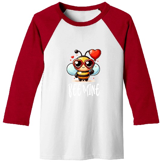 Bee Mine Honey Love Cute Beekeeper Valentines day 1 Baseball Tees