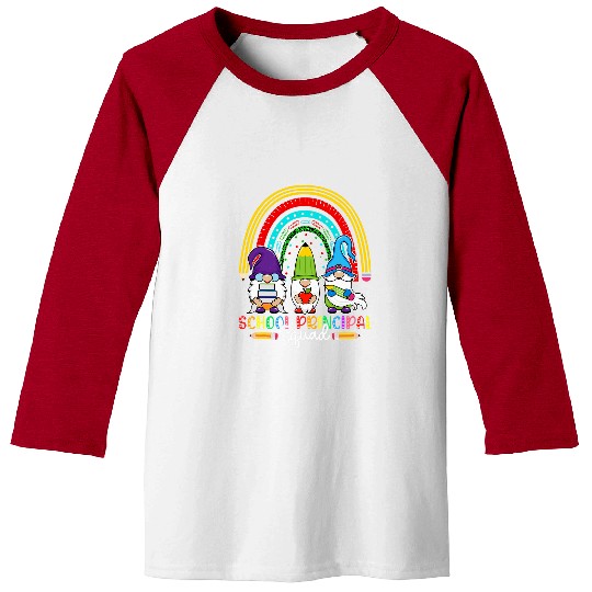 Rainbow Gnome School Principal Teacher Squad Leopard Baseball Tees
