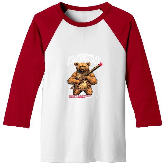 Bear Pet Wildlife Defender Bear Design uniques Wildlife Advocacy Baseball Tees