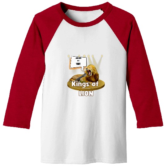 Lion Pet Karaoke Animals Sing KINGS Of LION Baseball Tees