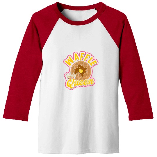 Coffee Fun Waffle queen Morning Breakfast Coffee and Waffle Baseball Tees