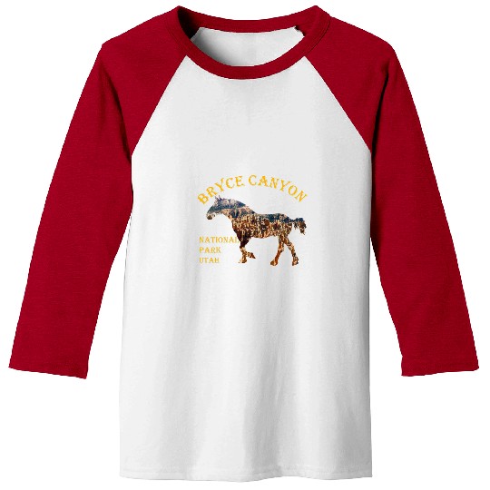 Bryce Canyon National Park hoodoos horse adventure Baseball Tees