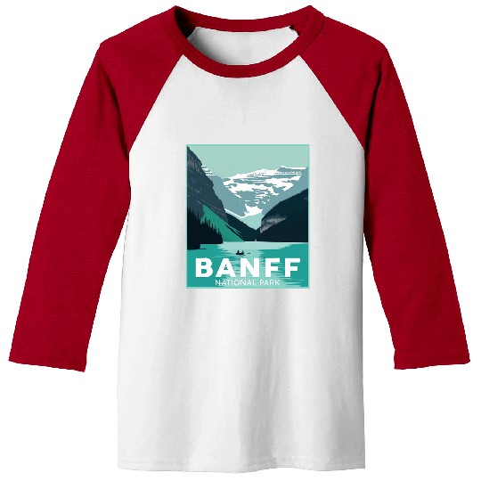 Banff National Park Lake Louise Hiking Camping Canada Baseball Tees