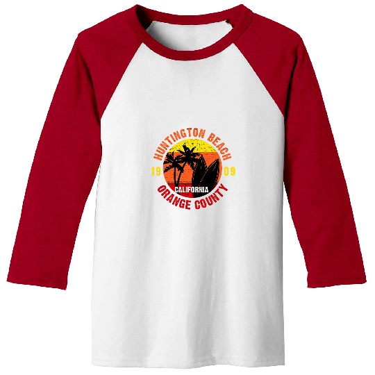 Huntington Beach Surf Fall Competitions Baseball Tees
