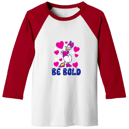 Duck Pet Daisy Duck Be Bold Hearts And Polka Dots Baseball Tees