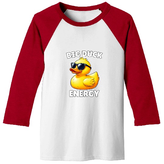 Duck Pet Big Duck Energy Rubber Ducky Yellow Duck Funny Meme Baseball Tees