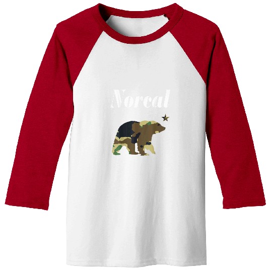 Bear Pet Norcal Northern californias Camouflage Bear With Star Baseball Tees