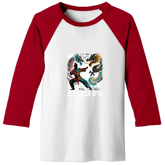 Dragon Pet Kung Fu Martial Arts Dragon Fighter Tai Chi Costume Shaolin Baseball Tees