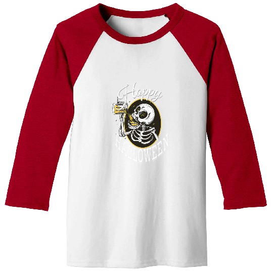 Beer Fun Hoppy Halloween Funny Beer Halloween 3 Baseball Tees