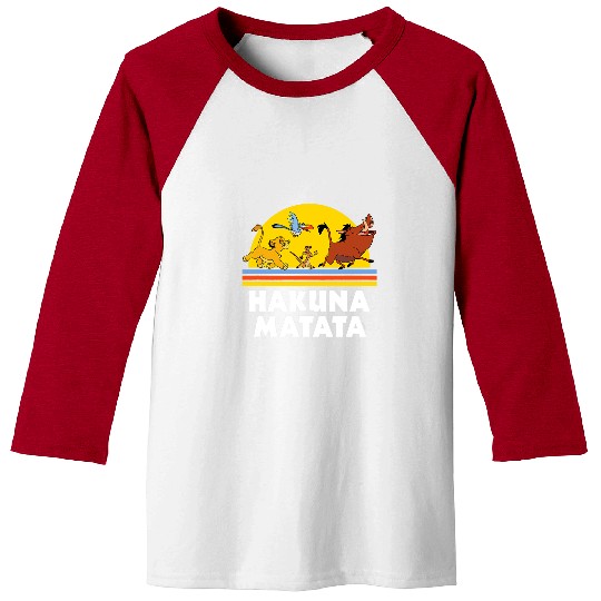 Lion Pet King Hakuna Matata Sunset Baseball Tees
