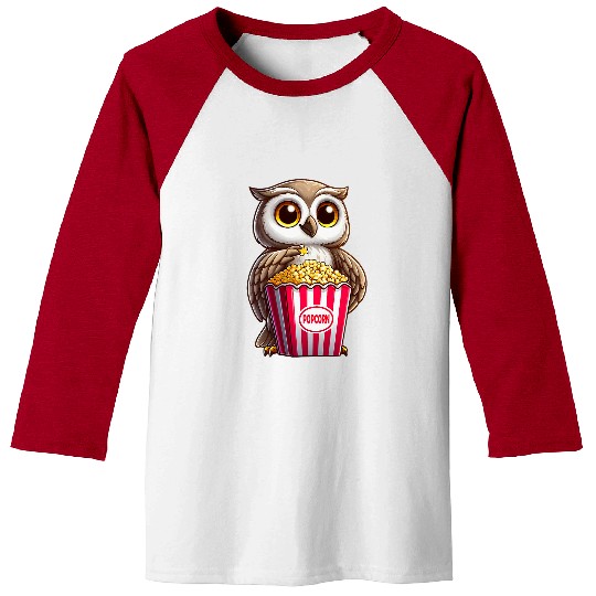 Sloth Pet Cute Comic Sloth Popcorn carnivals Costume Cinema 2 Baseball Tees