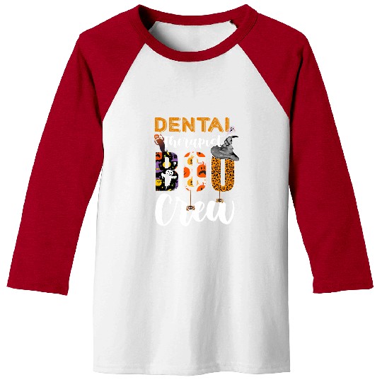 dentists Job Therapist Boo Crew Halloween Costume dentists Funny Baseball Tees