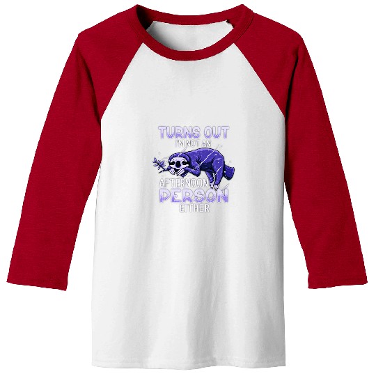Sloth Pet Fibro Lupus Chronic Fatigue Spoonie Sleepy Sloth 2 Baseball Tees