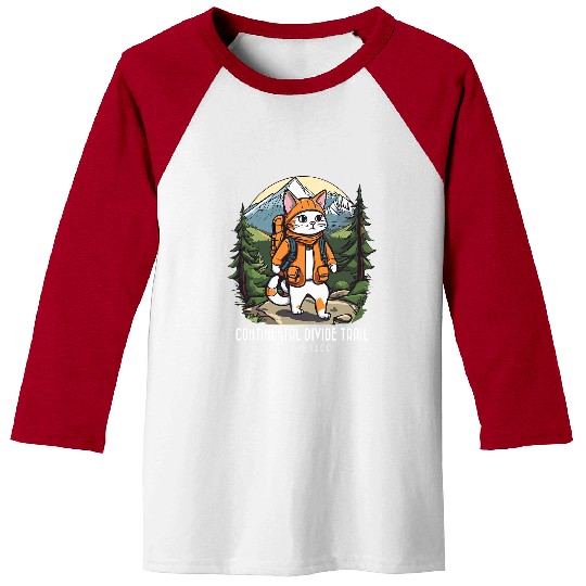Cat Hiking Continental Divide Trail New Mexico Souvenir Baseball Tees