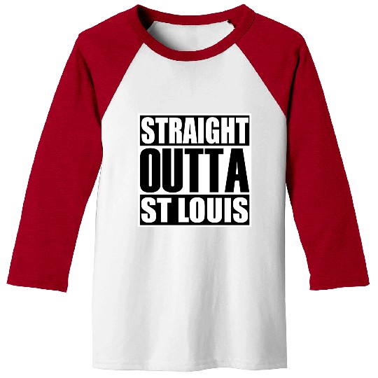 Straight Outta St Louis Baseball Tees