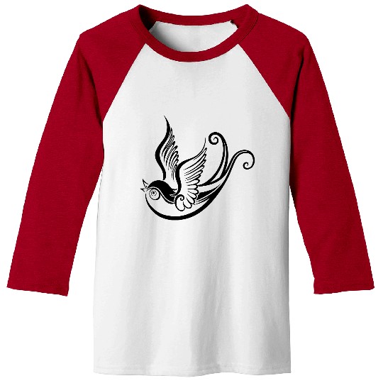 Tattoo swallow, spring time. Baseball Tees