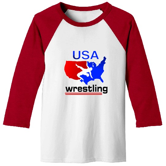 Team USA Wrestling Baseball Tees