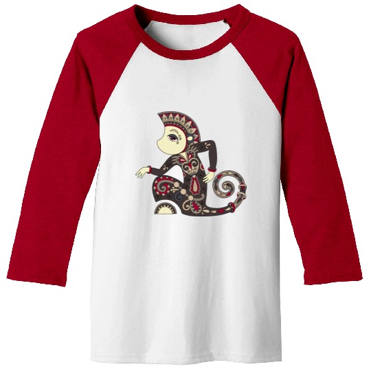 Aztec Monkey Baseball Tees