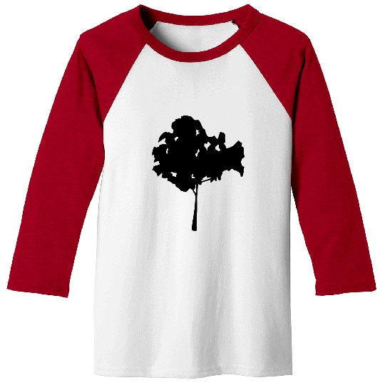 tree silhouette Baseball Tees