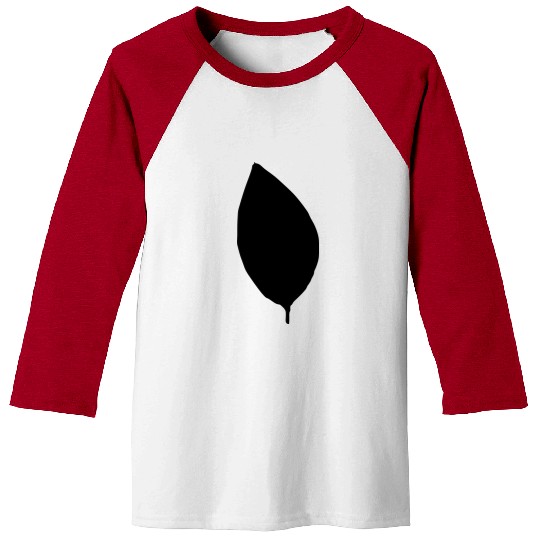 apple tree leaf silhouette Baseball Tees