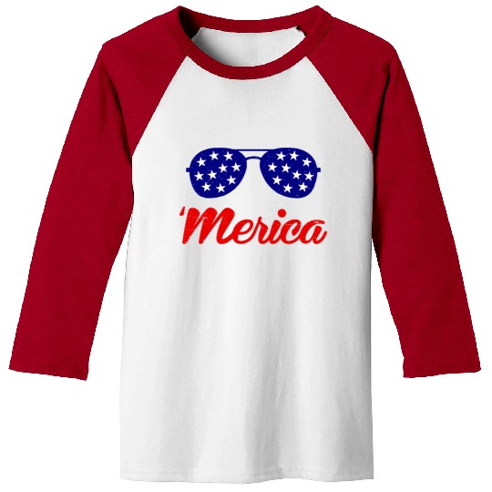 'Merica Baseball Tees