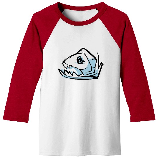 fish skeleton Baseball Tees