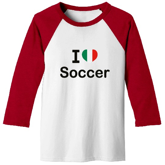 I love Italian football Baseball Tees