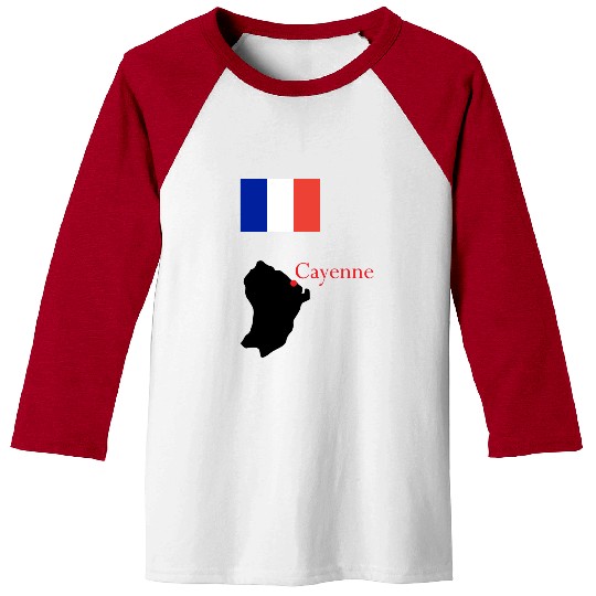 018 countries flags France FrenchGuiana ve Baseball Tees