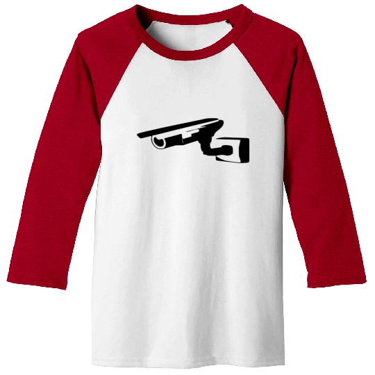 Security Camera Baseball Tees