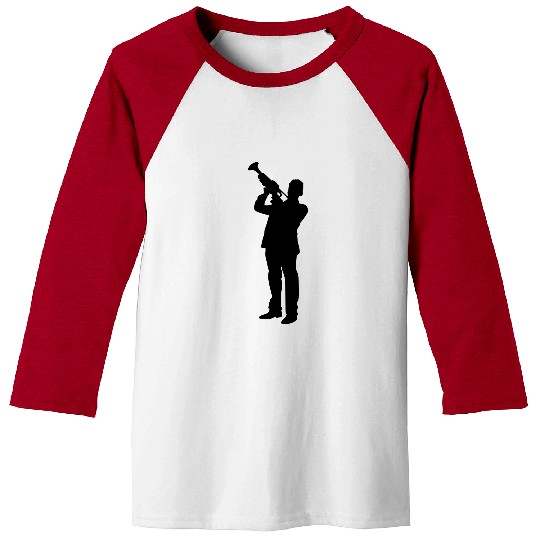Trumpet Player Baseball Tees