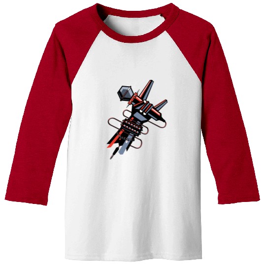 hard rock horns robot Baseball Tees