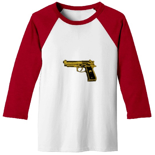 Golden Gun - Pistol Weapon Fire Ammo Baseball Tees