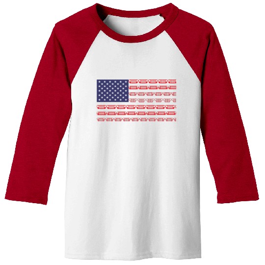 Flag of the United States jeep Baseball Tees