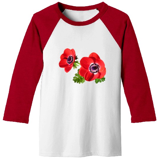 flowers lilies tulips orchids sunflower dahlia ger Baseball Tees