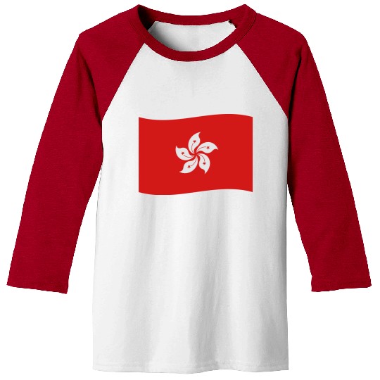 flag hong kong Baseball Tees