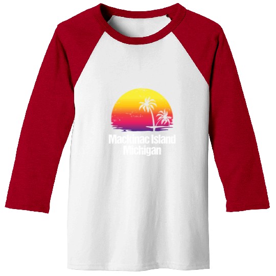 Summer Vacation Mackinac Island Baseball Tees