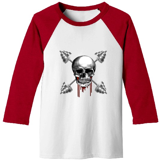GYM skull pirate imag, For all GYM pirates Baseball Tees
