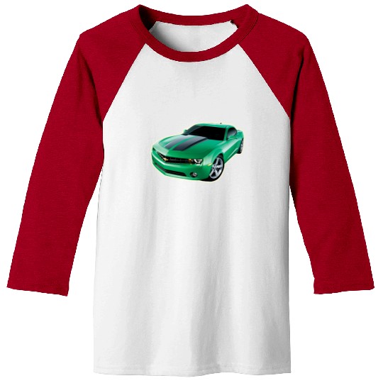 GREEN CHEVY CAMARO Baseball Tees