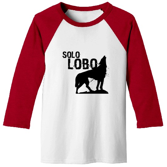 Solo Lobo - Lone wolf spanish Baseball Tees