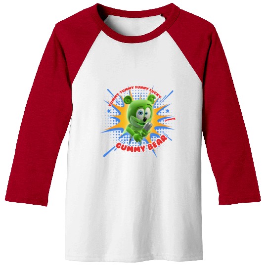 Funny Lucky Gummy Bear Baseball Tees