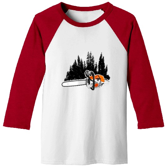 Your Forestry Business - Chainsaw & Pine Forest Baseball Tees
