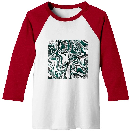 Abstract Pattern Marble Baseball Tees