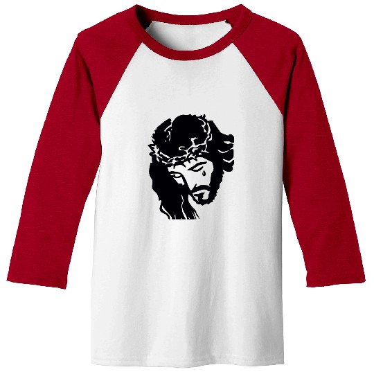 JESUS CROWN OF THORNS Baseball Tees