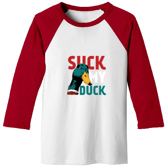 Animal Print - Suck Duck Baseball Tees