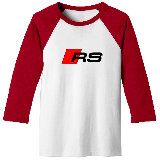 RS logo red black Baseball Tees